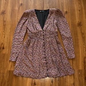 Zara long sleeve floral dress